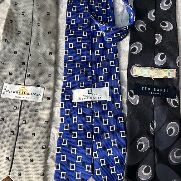 Pierre Balmain Monsieur Givenchy and Ted Baker Lodon Silk Ties 🔥